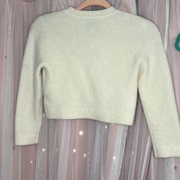 JOOSTRICAT OFF WHITE/CREAM CROPPED SLEEVED CROPPED SWEATER🍦 - Picture 7 of 7